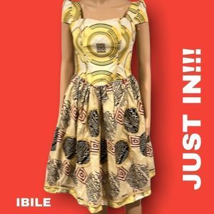 IBILE Handmade vintage dress, with tule under skirt, fully lined.